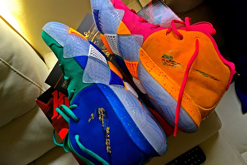 Nike Kyrie 4 NBA 2K release giveaway sneakers shoes footwear irving