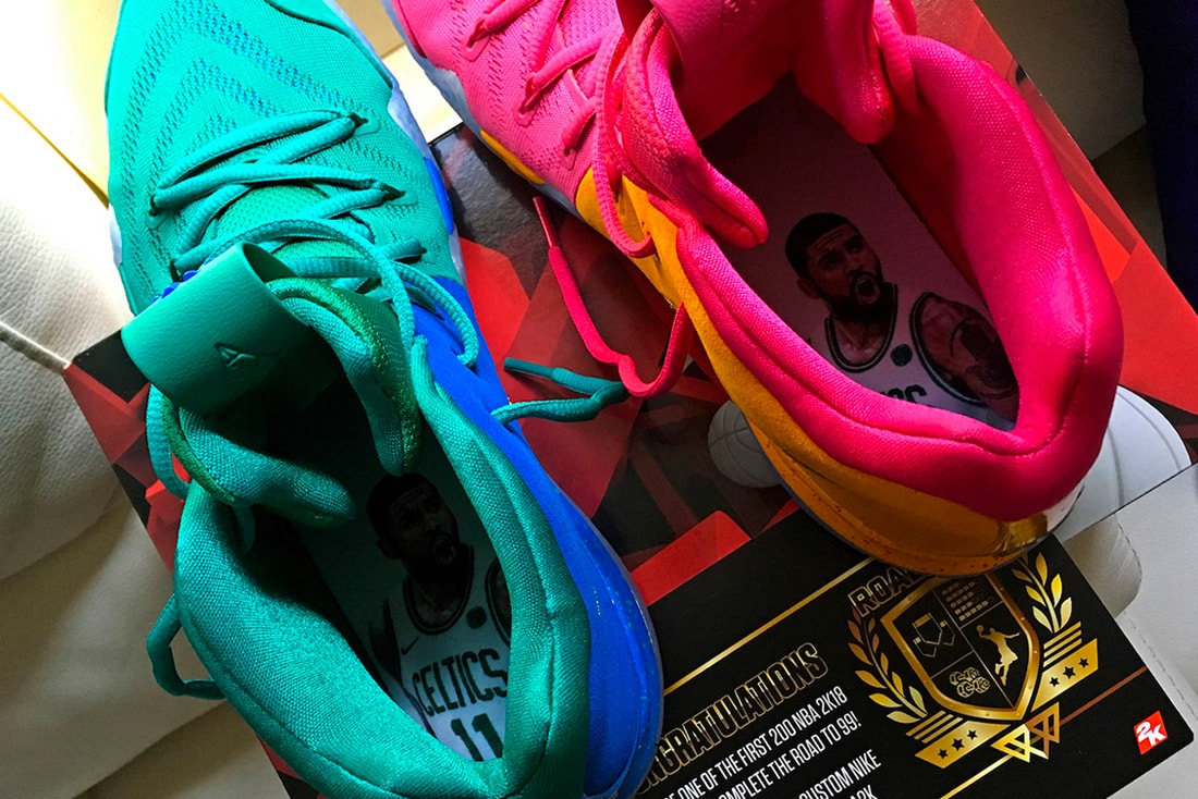 Nike Kyrie 4 NBA 2K release giveaway sneakers shoes footwear irving
