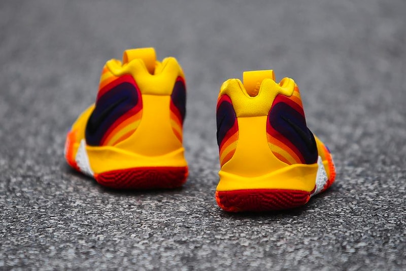 Nike Kyrie 4 Uncle Drew Poster Colorway yellow orange purple red release date sneaker