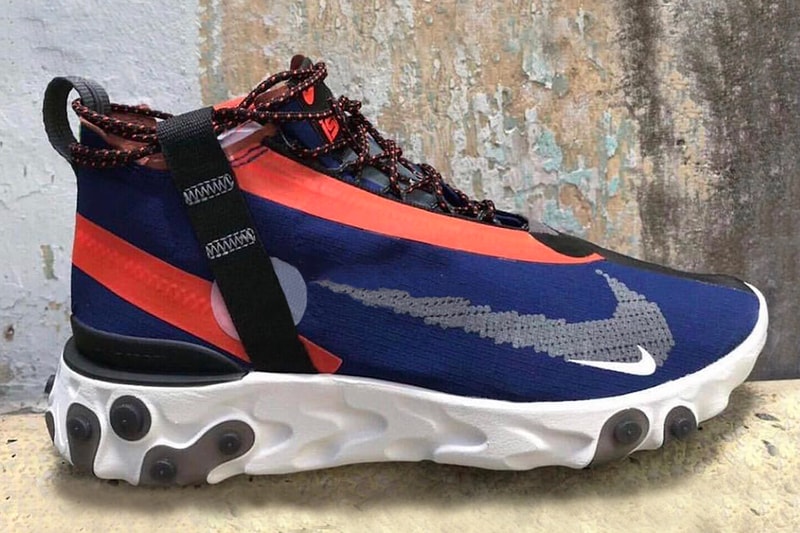 Nike React Runner Mid SP SOE First Look Blue Orange Element 87 77 Epic Info Model