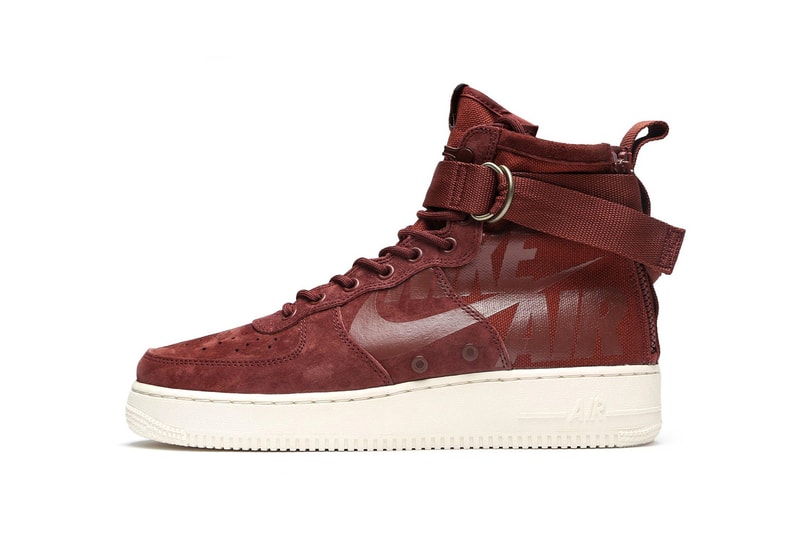 Nike SF-AF1 Mid Burgundy Release info purchase price summer colorway sneaker footwear