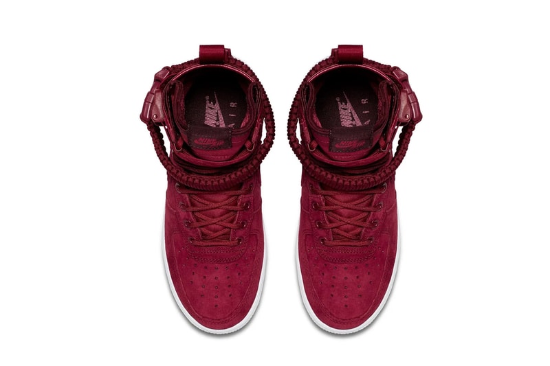 Nike SF-AF1 Mid Red Crush-White-Burgundy Crush Release info purchase price summer colorway sneaker footwear