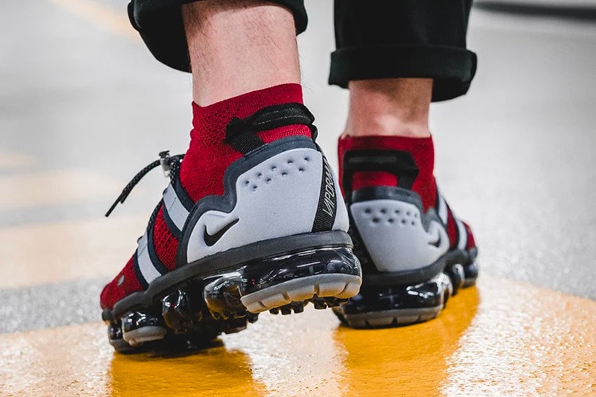 Nike Air VaporMax Utility New England Patriots Colorway release info drop date price purchase price July 12 Super Bowl Champion Team Red Black Obsidian Ashen Slate