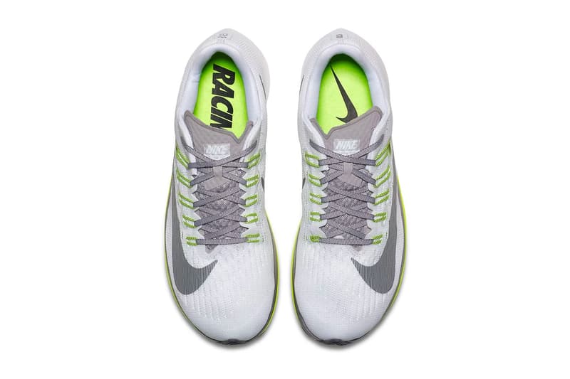 Nike Zoom Fly White Sport Grey Volt summer 2018 release running sneakers