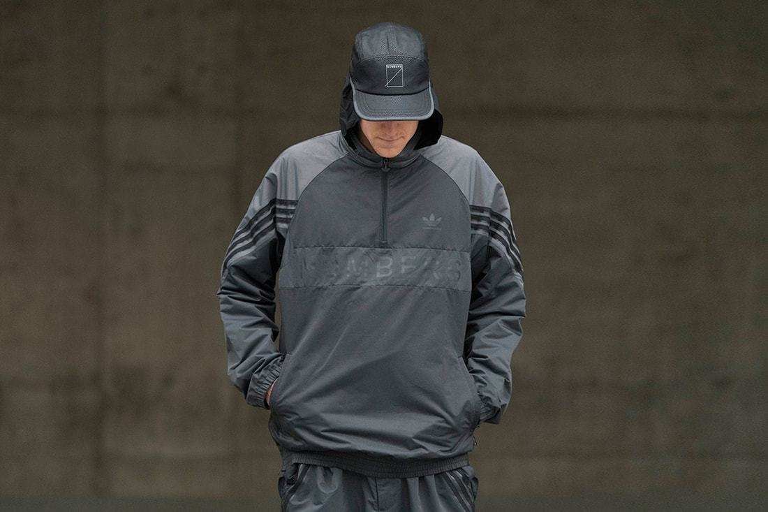 adida Numbers Skateboarding collaboration lookbook Collection city cup windbreaker hat pants