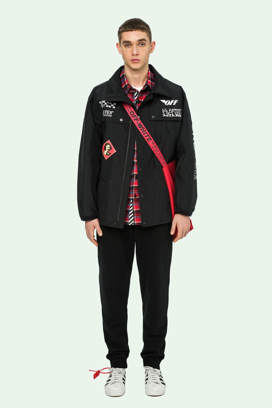 off white gore tex capsule collection pre order october 8 2018 july 5 launch release date info anorak black pants jacket hoodie graphics white