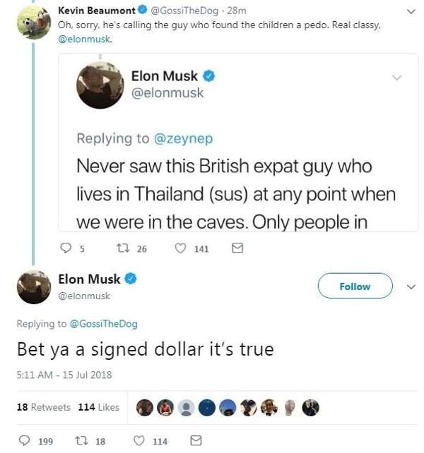 Elon Musk Flooded Thailand Cave Rescue Twitter Outburst Tweet Tesla Pedo Guy Tham Luang Caverns Vern Unsworth