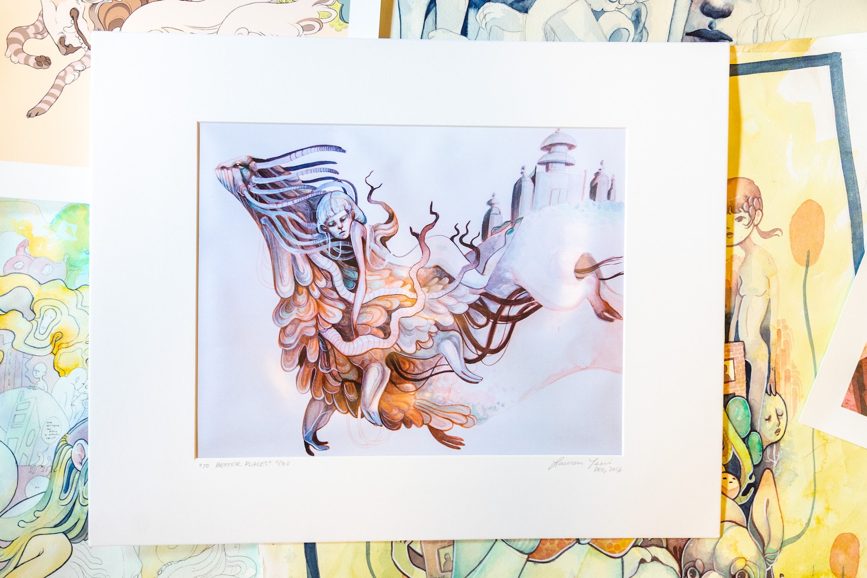 Lauren Tsai pen and paper interviews artworks art paintings illustrations