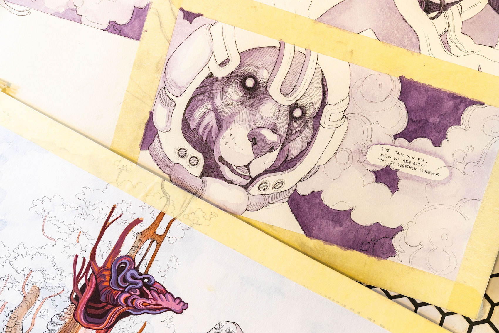 Lauren Tsai pen and paper interviews artworks art paintings illustrations