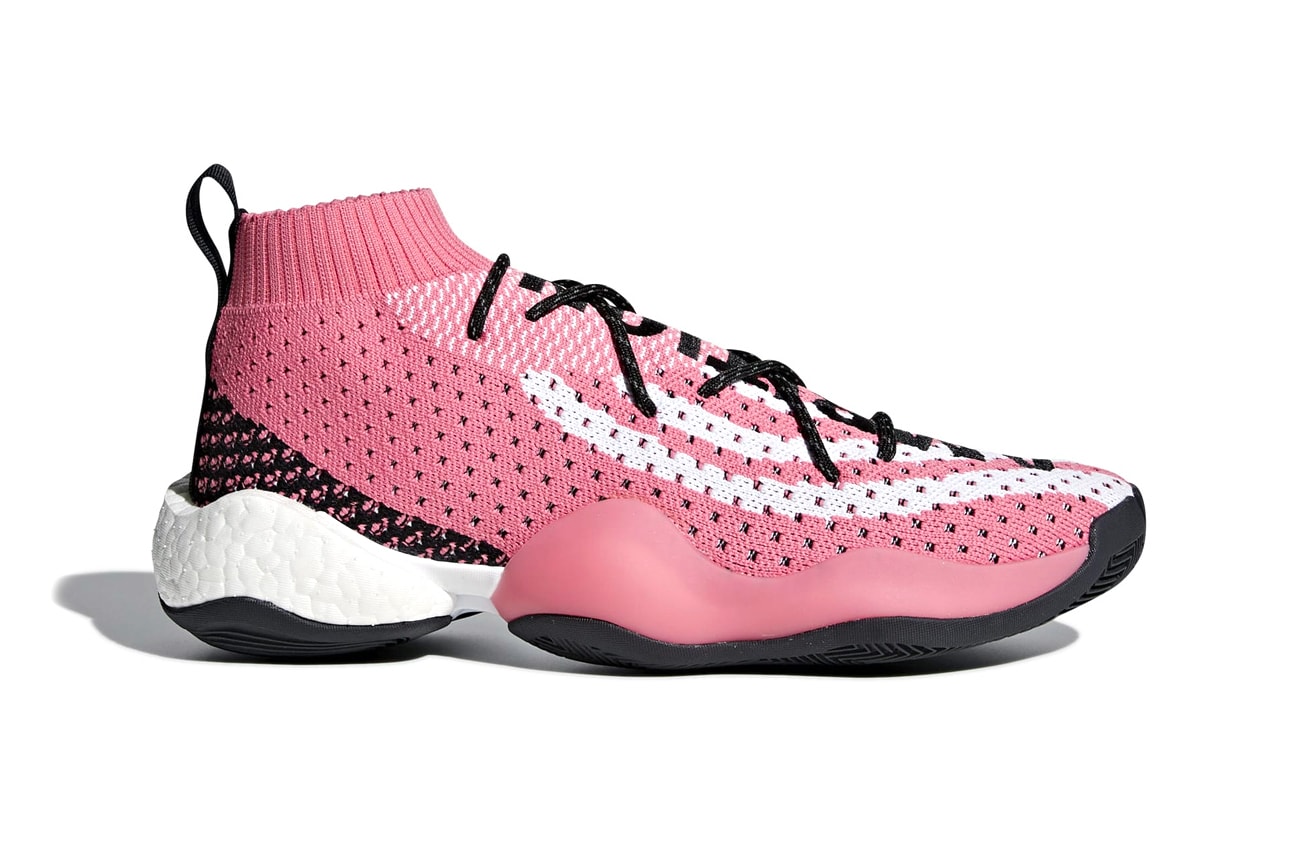 Pharrell Williams adidas originals Crazy BYW 'AMBITION' Release info Summer 2018 black pink white colorway adidas originals adidas Hoops footwear sneaker