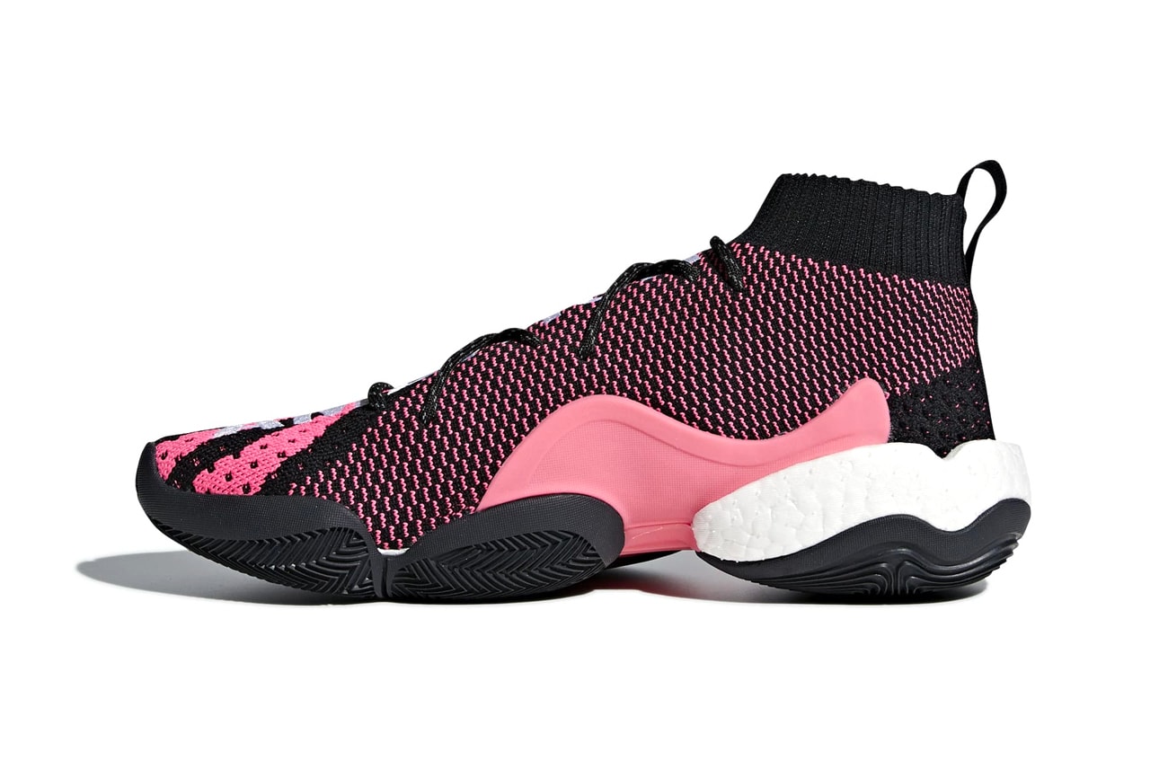 Pharrell Williams adidas originals Crazy BYW 'AMBITION' Release info Summer 2018 black pink white colorway adidas originals adidas Hoops footwear sneaker