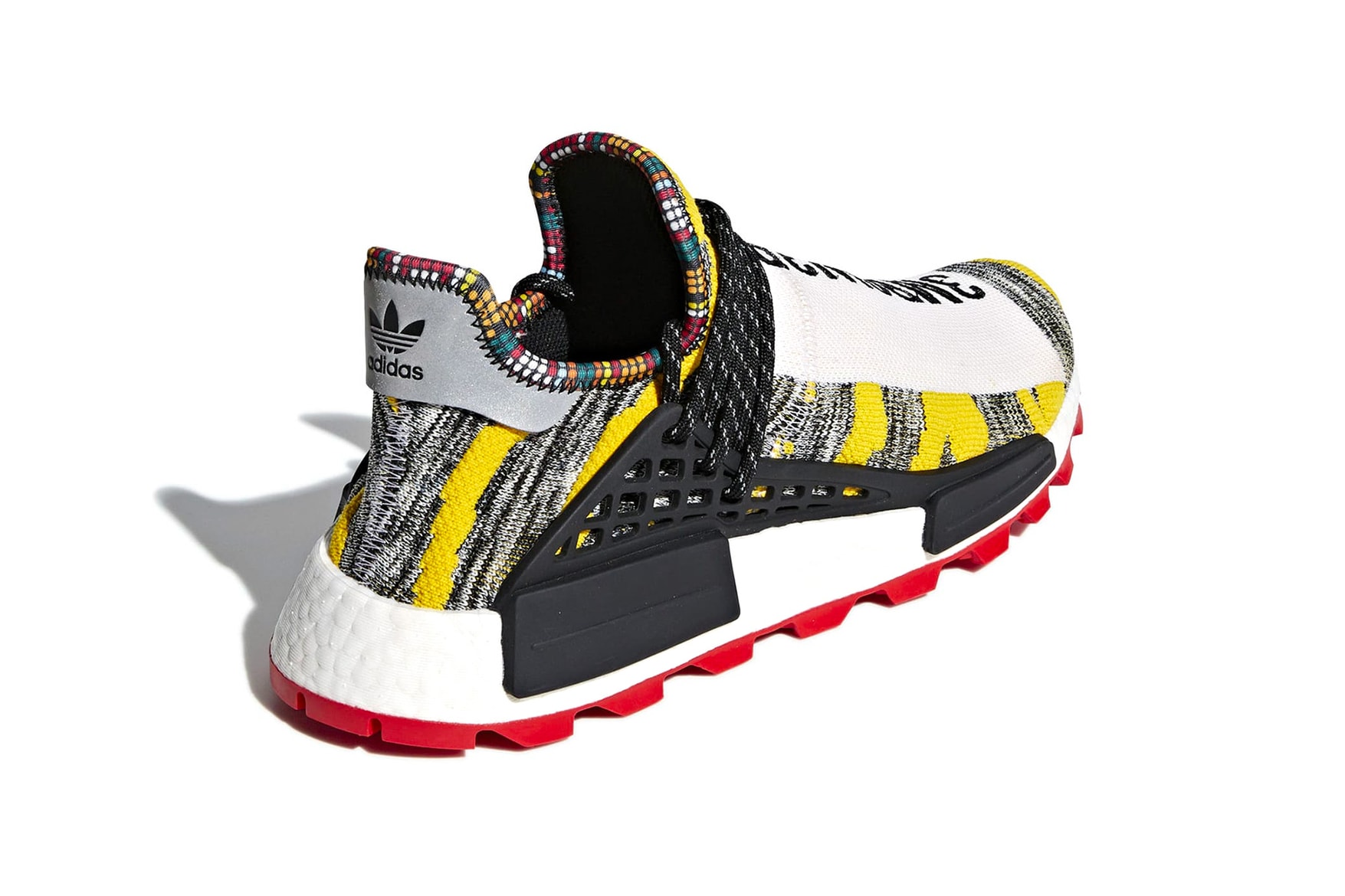 Pharrell williams x adidas originals NMD Hu "Solar" Pack Release Date info sneakers multi color 2018 price