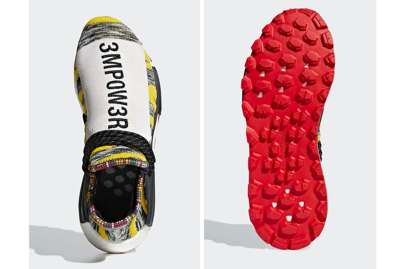 Pharrell williams x adidas originals NMD Hu "Solar" Pack Release Date info sneakers multi color 2018 price