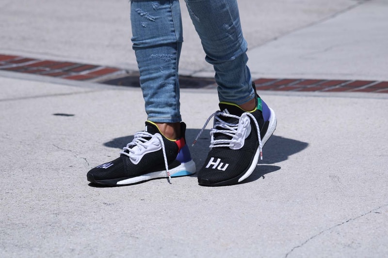 Pharrell Williams adidas originals HU Glide ST Black First Look Williams Originals On Foot