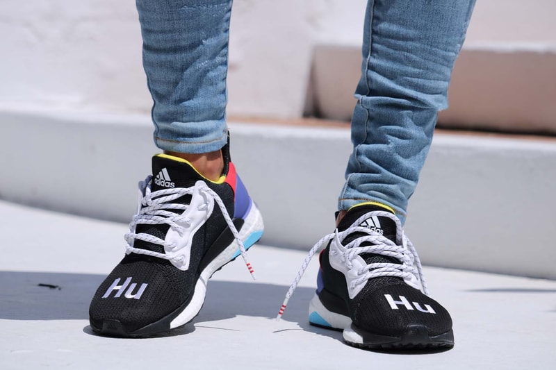 Pharrell Williams adidas originals HU Glide ST Black First Look Williams Originals On Foot