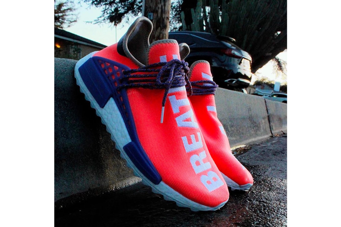 Pharrell williams adidas originals NMD Hu Breathe Walk Alternate Colorway White Pink Purple