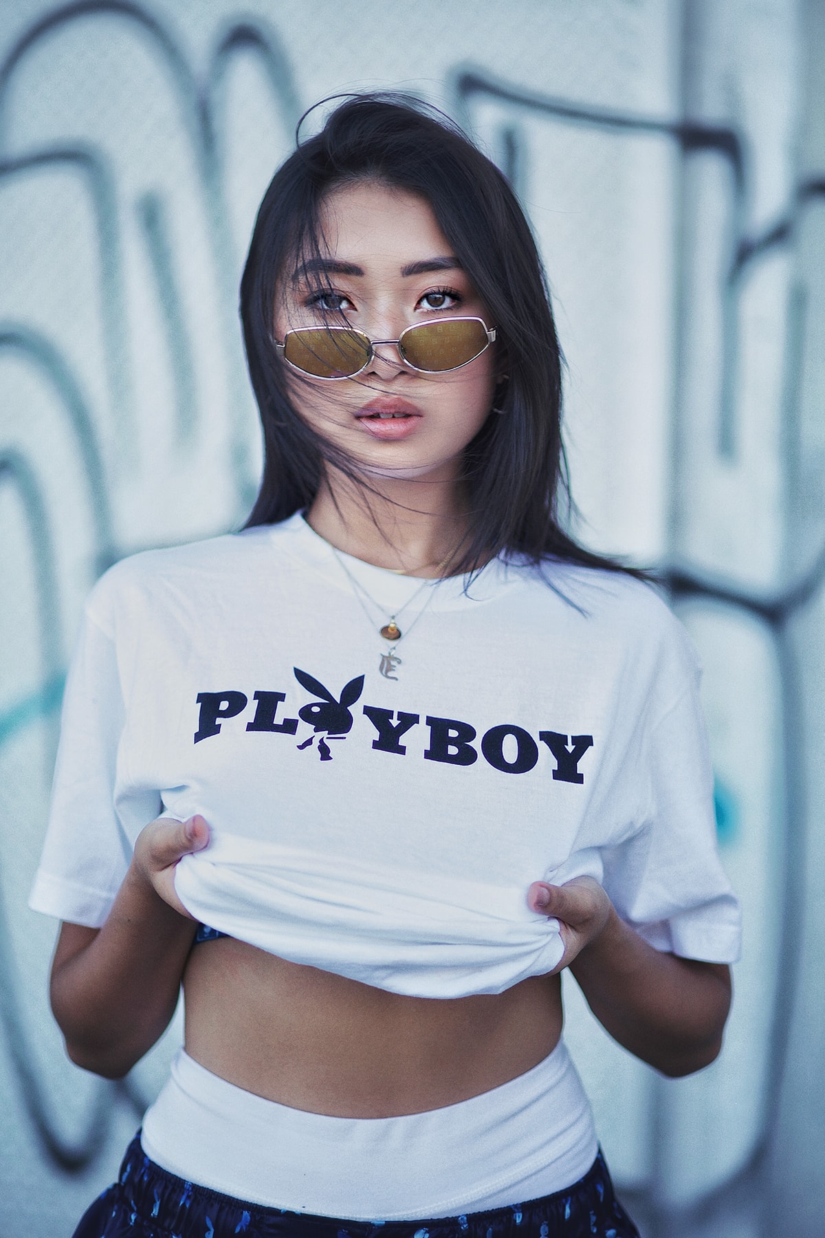 Playboy White Label Debut Collection Full Look Hugh Hefner Hoodies T shirt Pants Jie Zheng