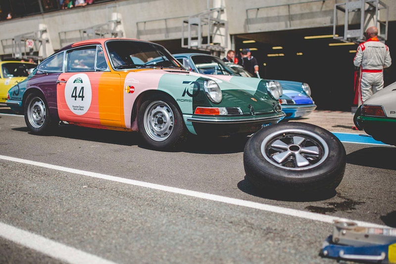 1965 Porsche 911 Paul Smith’s Colorful stripes James Turner Tuthill Porsche Le Mans Classic