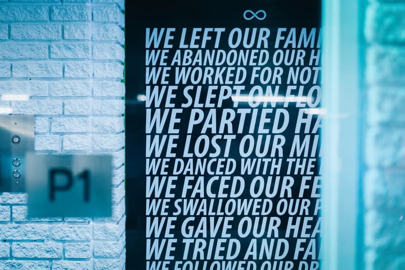 cyrcle lune rouge lndmrk underground parking garage installation murals artworks street art paintings