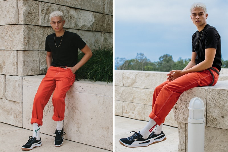 PUMA CALIFORNIA Lookbook sneaker classic modern west coast red black formstrip suede nylon mesh