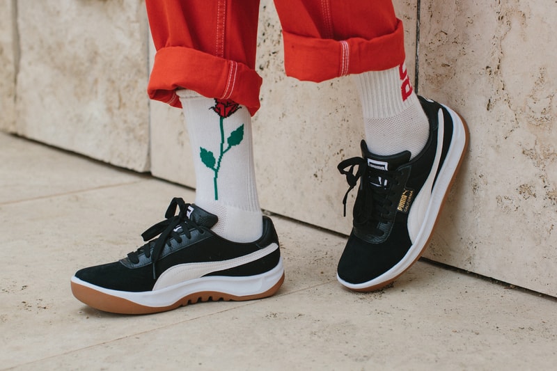 PUMA CALIFORNIA Lookbook sneaker classic modern west coast red black formstrip suede nylon mesh
