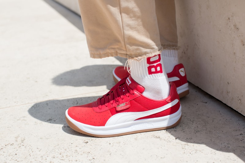 PUMA CALIFORNIA Lookbook sneaker classic modern west coast red black formstrip suede nylon mesh
