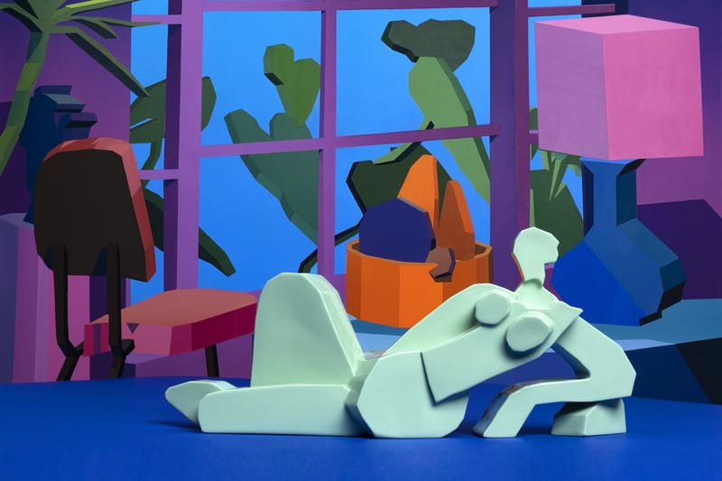 Jonathan Chapline & Case Studyo Team up on 'RECLINING NUDE' Sculpture