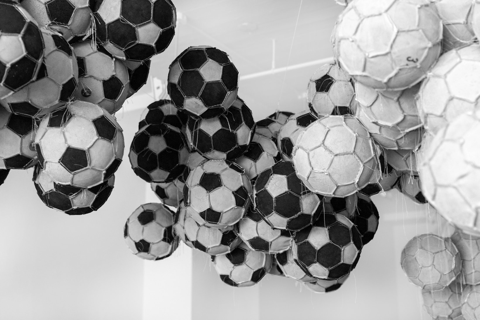 dario escobar reigning champ obverse and reverse xli installation artworks sculptures soccer football futbol
