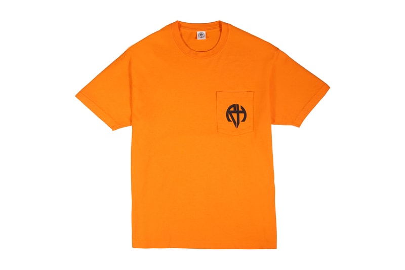 Richardson Spring Summer 2018 Logo Drop Black White Army Green Safety Orange Bomber Ma-1 Long Sleeve T Shirt Pocket Tee