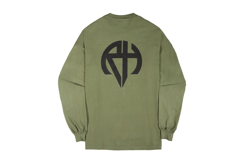 Richardson Spring Summer 2018 Logo Drop Black White Army Green Safety Orange Bomber Ma-1 Long Sleeve T Shirt Pocket Tee