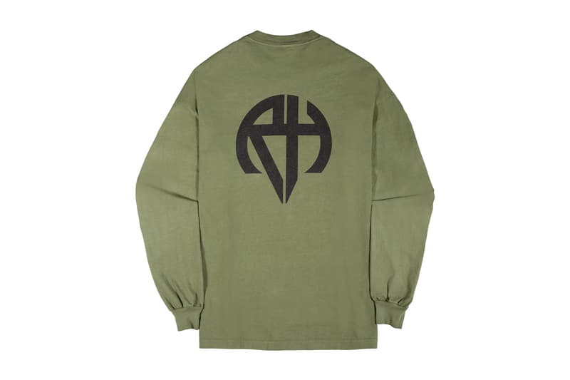 Richardson Spring Summer 2018 Logo Drop Black White Army Green Safety Orange Bomber Ma-1 Long Sleeve T Shirt Pocket Tee