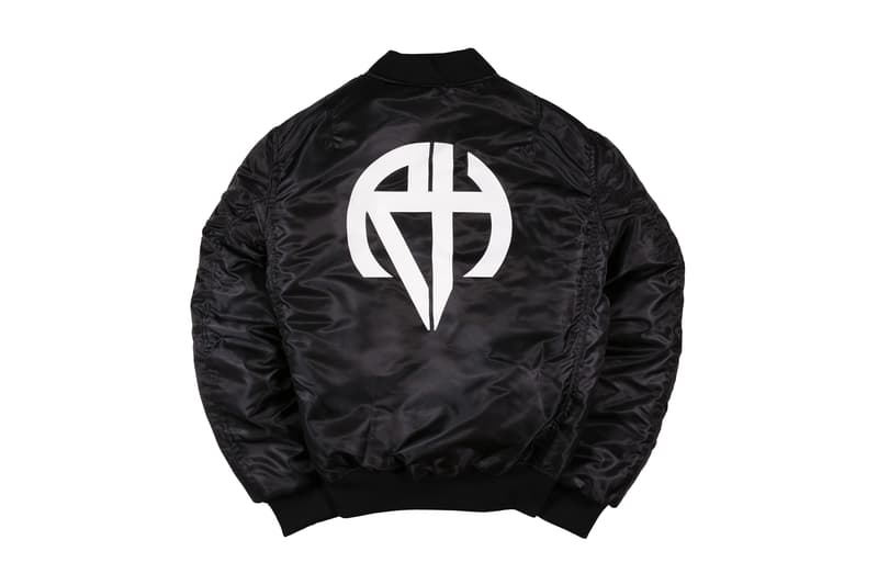 Richardson Spring Summer 2018 Logo Drop Black White Army Green Safety Orange Bomber Ma-1 Long Sleeve T Shirt Pocket Tee