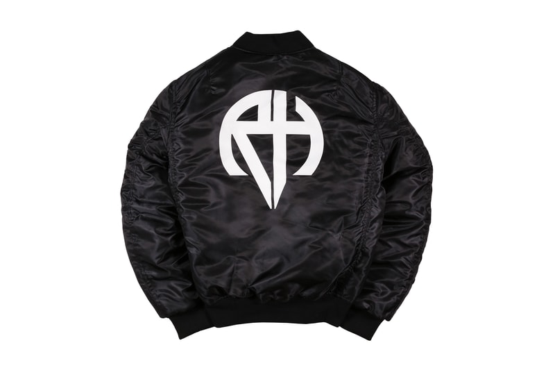 Richardson Spring Summer 2018 Logo Drop Black White Army Green Safety Orange Bomber Ma-1 Long Sleeve T Shirt Pocket Tee