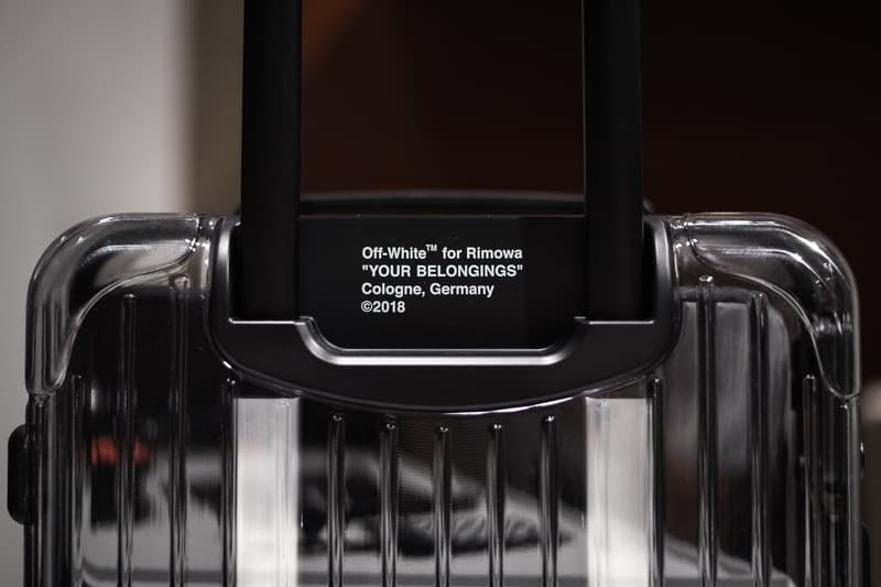 Off White X Rimowa Luggage Closer Look Hypebeast