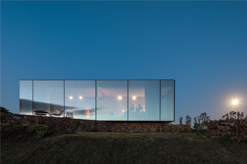 Modern Vineyard Resort Boasts Sleek Mirrored Facade in Uruguay