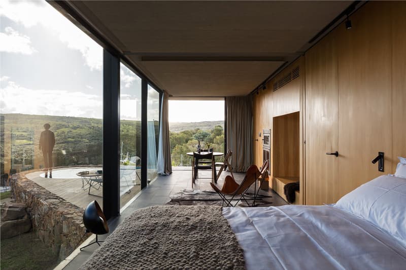 Sacromonte Landscape Hotel Vineyard Uruguay maldonado windery cabin price opening architecture