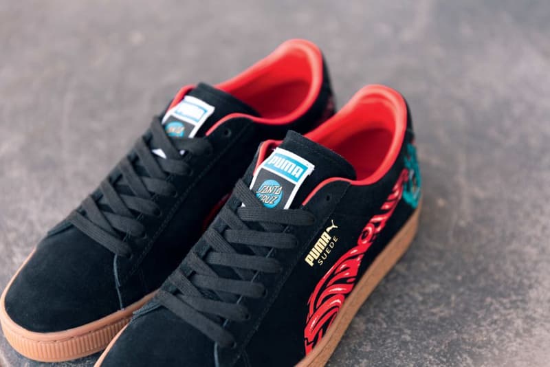 Santa Cruz PUMA Suede 50 Collaboration sneakers skateboards shoes