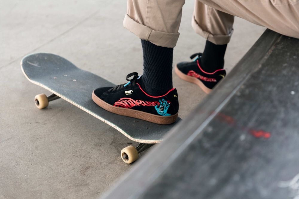 Santa Cruz PUMA Suede 50 Collaboration sneakers skateboards shoes