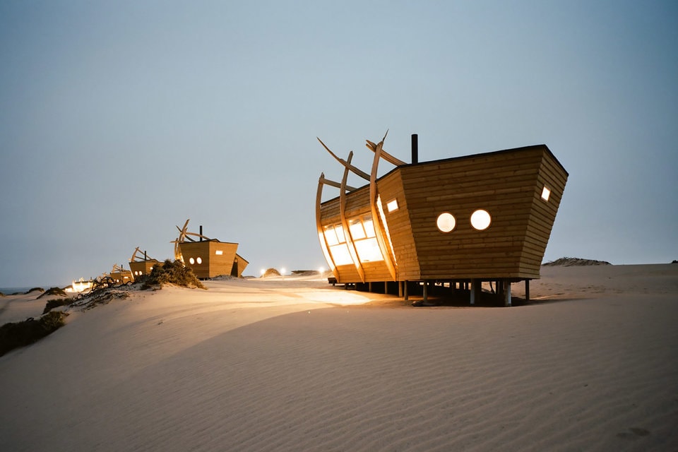 Shipwreck Lodge in Africa Skeleton Coast Travel Destination Architecture