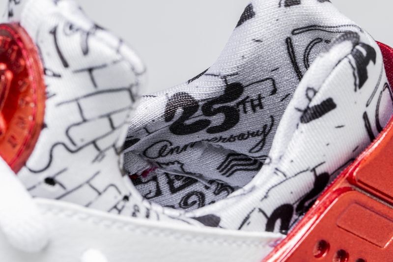 Shoe Palace Nike Air Huarache Release Date info price purchase 25th Anniversary White University Red Platinum colorway Joonbug July 28