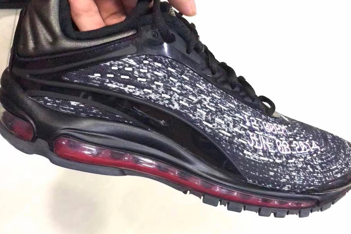 Skepta Next Nike collaboration air max deluxe 2018 footwear Leaked Images Black Red Never Sleep On Tour VHS