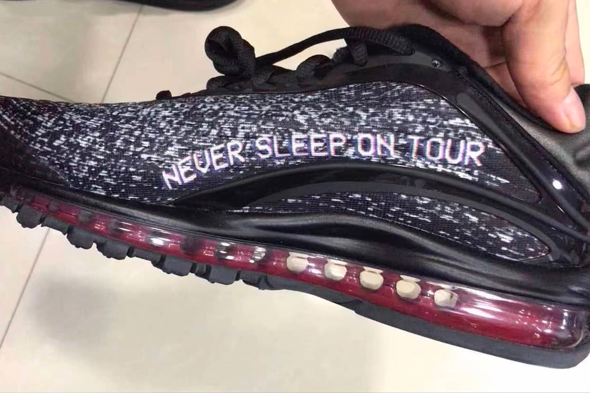 Skepta Next Nike collaboration air max deluxe 2018 footwear Leaked Images Black Red Never Sleep On Tour VHS