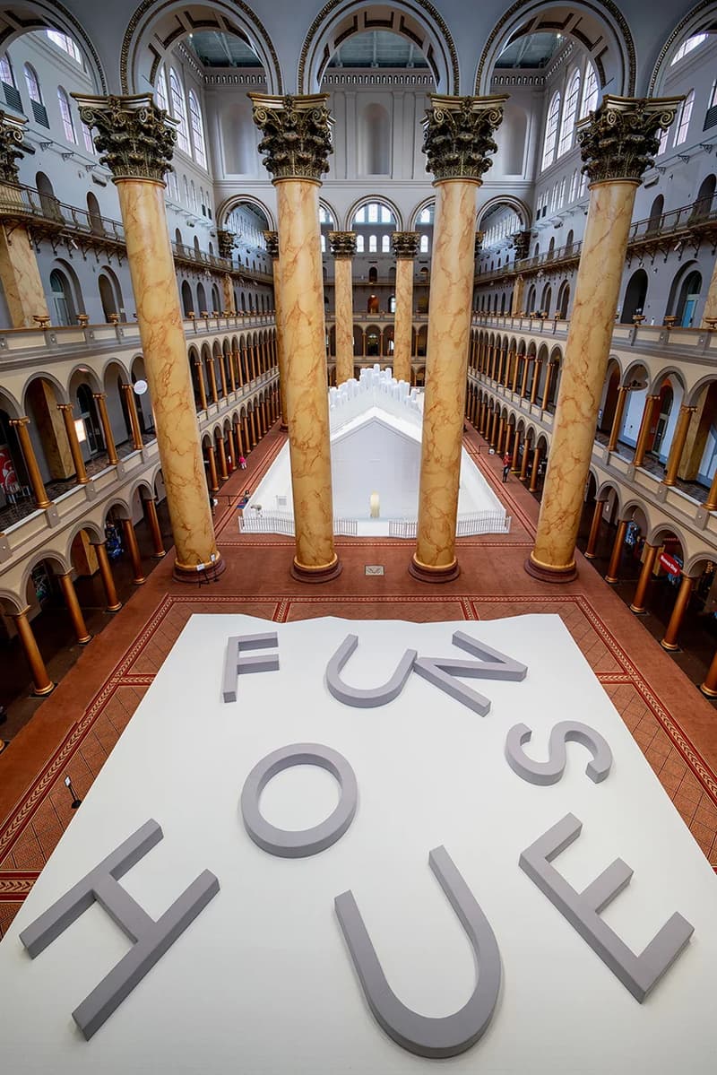 snarkitecture opens fun house national building museum daniel arsham alex mustonen exhibition architecture design art artworks