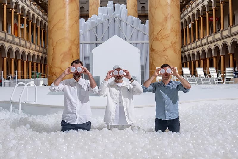 snarkitecture opens fun house national building museum daniel arsham alex mustonen exhibition architecture design art artworks