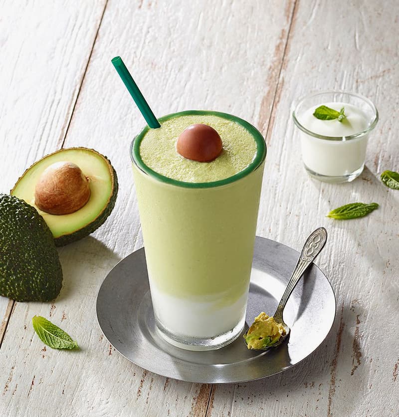 Starbucks Korea Avocado Frappuccino Blended drink 2018 july summer beverage limited