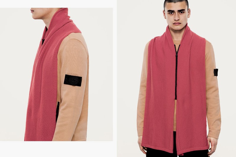 Stone Island Shadow Project 10 Year Anniversary Collection Jackets Vest iridescent Pink Scarf Chelsea Boot Shoes