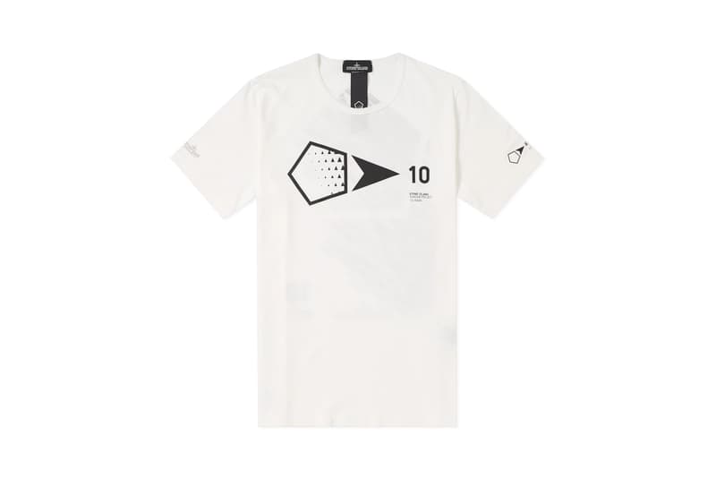 Stone Island Shadow Project 10th Anniversary Collection T-Shirt Black White Natural Pink