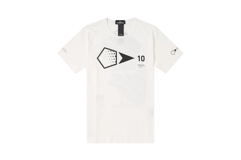 Stone Island Shadow Project 10th Anniversary Collection T-Shirt Black White Natural Pink