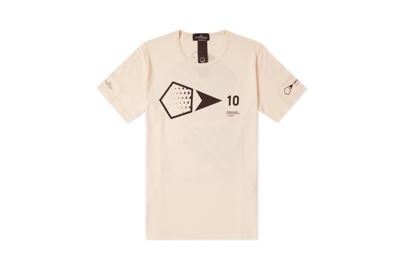 Stone Island Shadow Project 10th Anniversary Collection T-Shirt Black White Natural Pink
