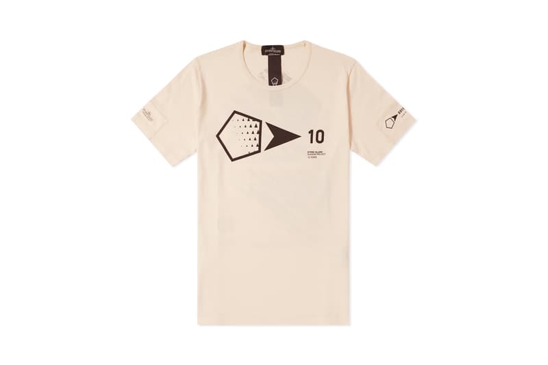 Stone Island Shadow Project 10th Anniversary Collection T-Shirt Black White Natural Pink